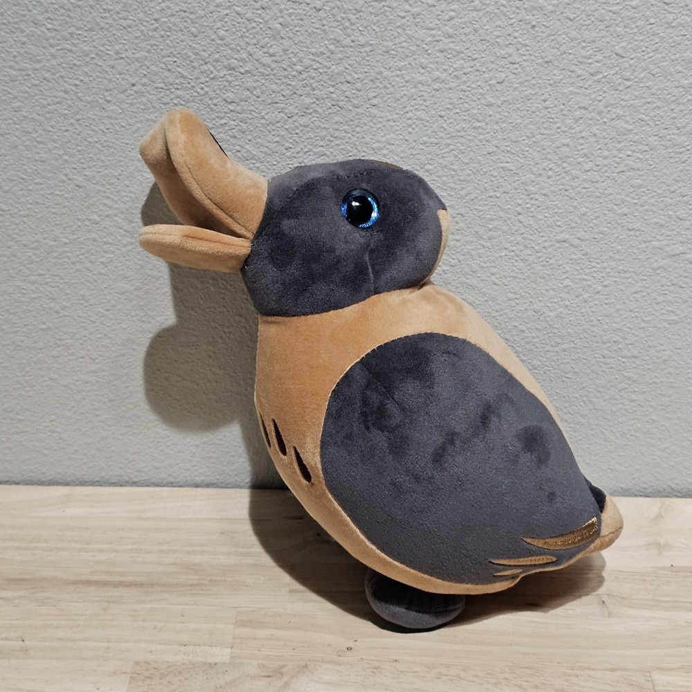 Curiosity Box Ambicuties Rabbitduck Plush Doll Optical Illusion Brown Gray EUC